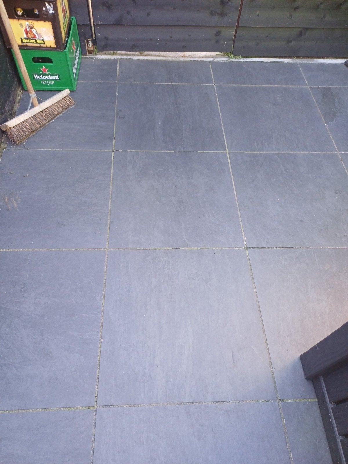 Antraciet kleur 60 x60 keramische tegels 2 dik, Ophalen, Gebruikt, Keramiek, 10 m² of meer