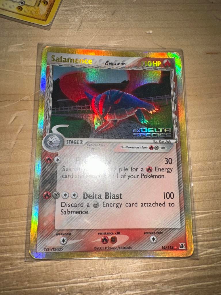 Salamence δ Delta Species Holo Pokémon Kaart 14/113, Ophalen, Zo goed als nieuw, Losse kaart, Foil