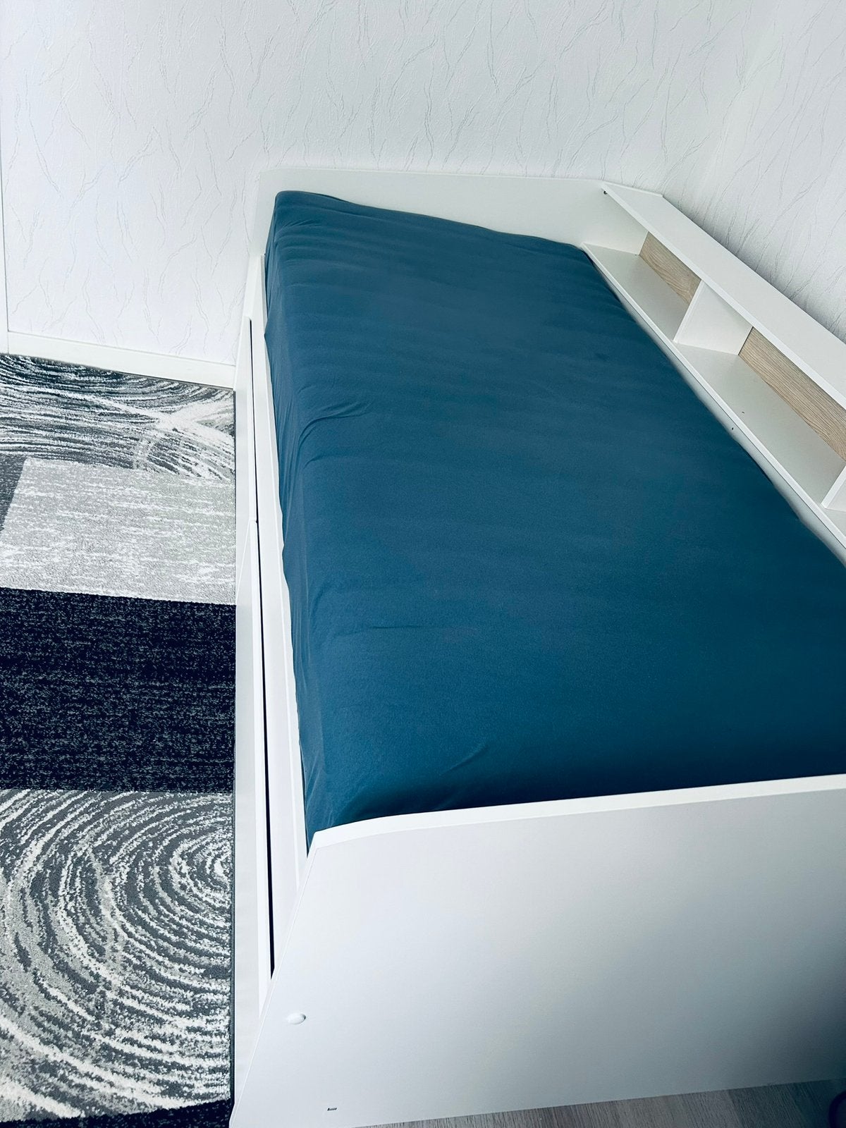 Parisot Ledikant met bergruimte, daybed, kinderbed, 90 cm, Eenpersoons, Wit, Ophalen of Verzenden