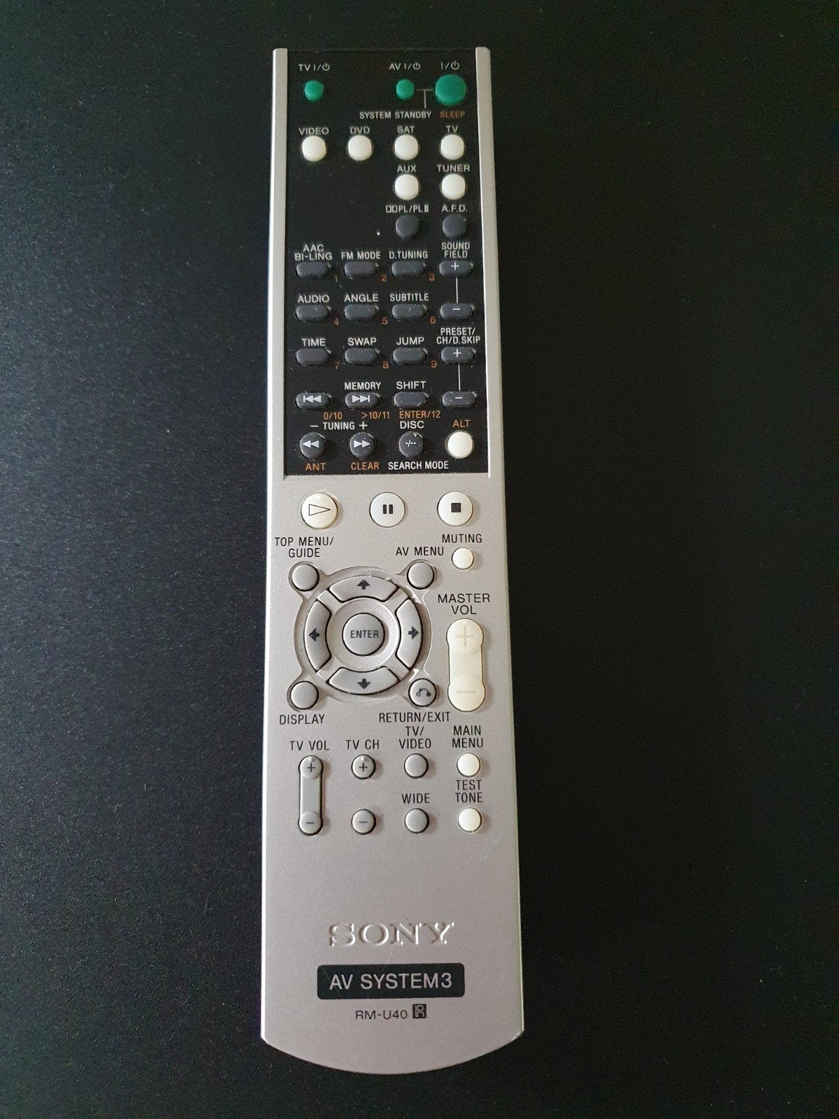 Sony AV System 3 Afstandsbediening RM-U40, Ophalen of Verzenden, Gebruikt, Origineel, Tv