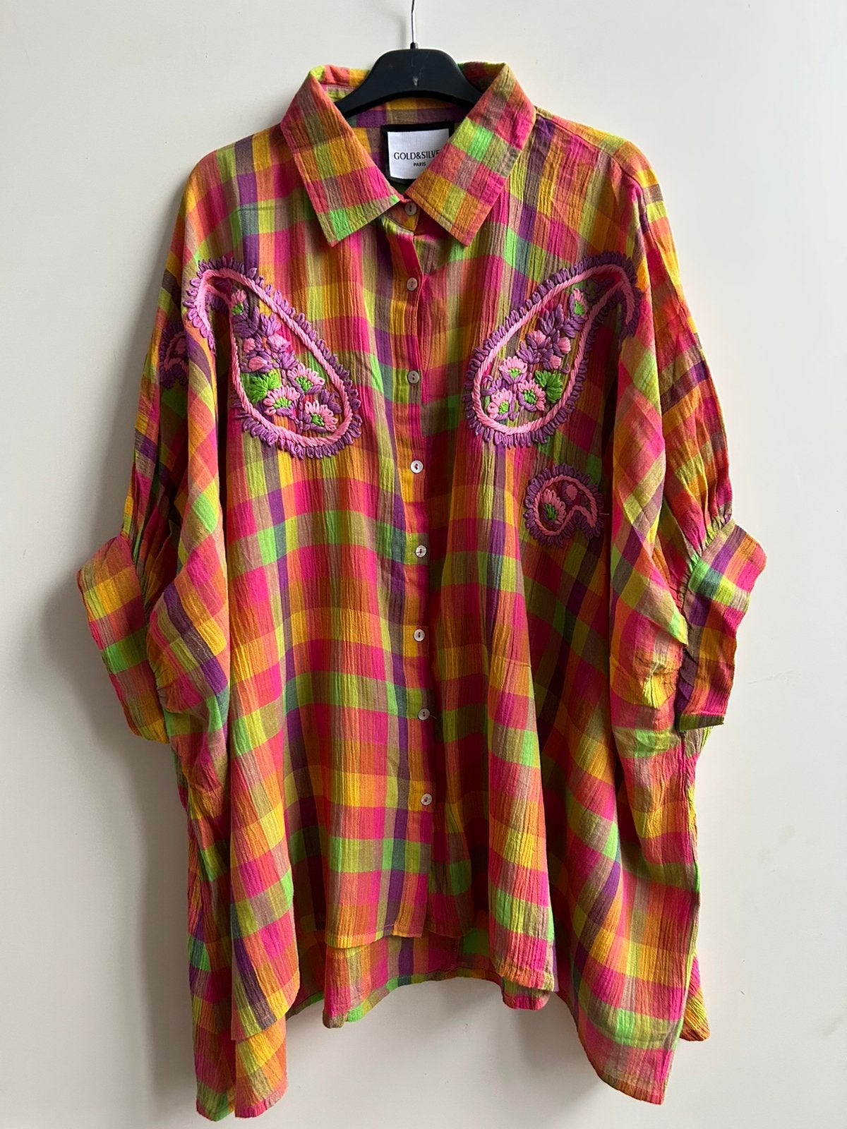 GOLD AND SILVER losvallende tuniekblouse mt TU, Kleding | Dames, -, Verzenden, Parijs, Nieuw