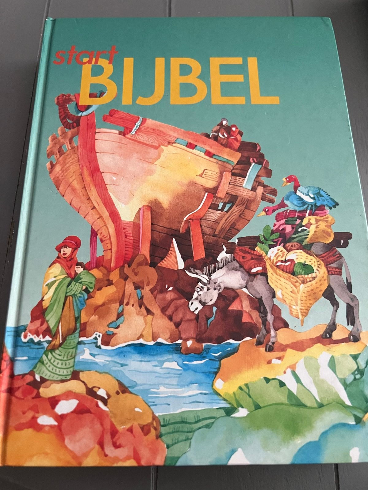 Start Bijbel - Geïllustreerd door Anjo Mutsaars (7e druk), Ophalen of Verzenden, Zo goed als nieuw, Christendom | Protestants