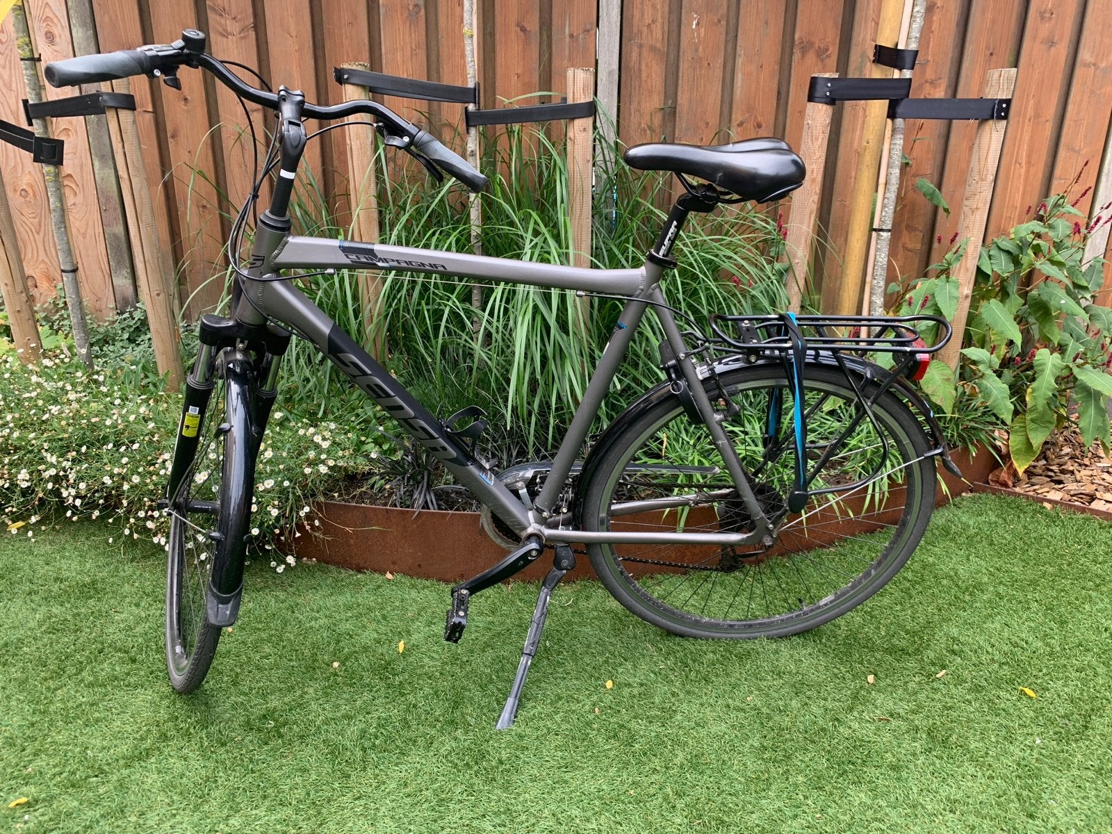 Sensa Campagna herenfiets met vering, 28 inch, Gebruikt, Vering, Velgrem