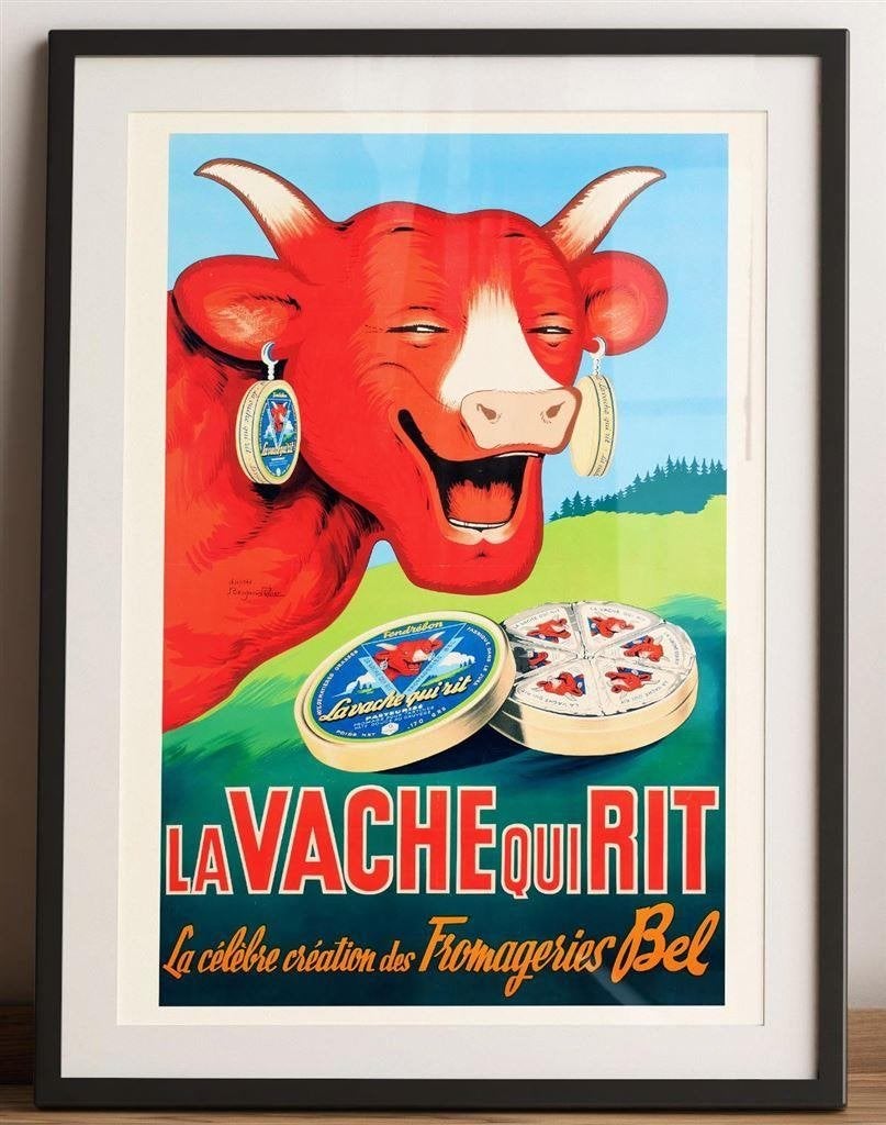 La vache qui rit de Lachende Koe Kunst Poster, Verzenden, Nieuw, Reclamebord