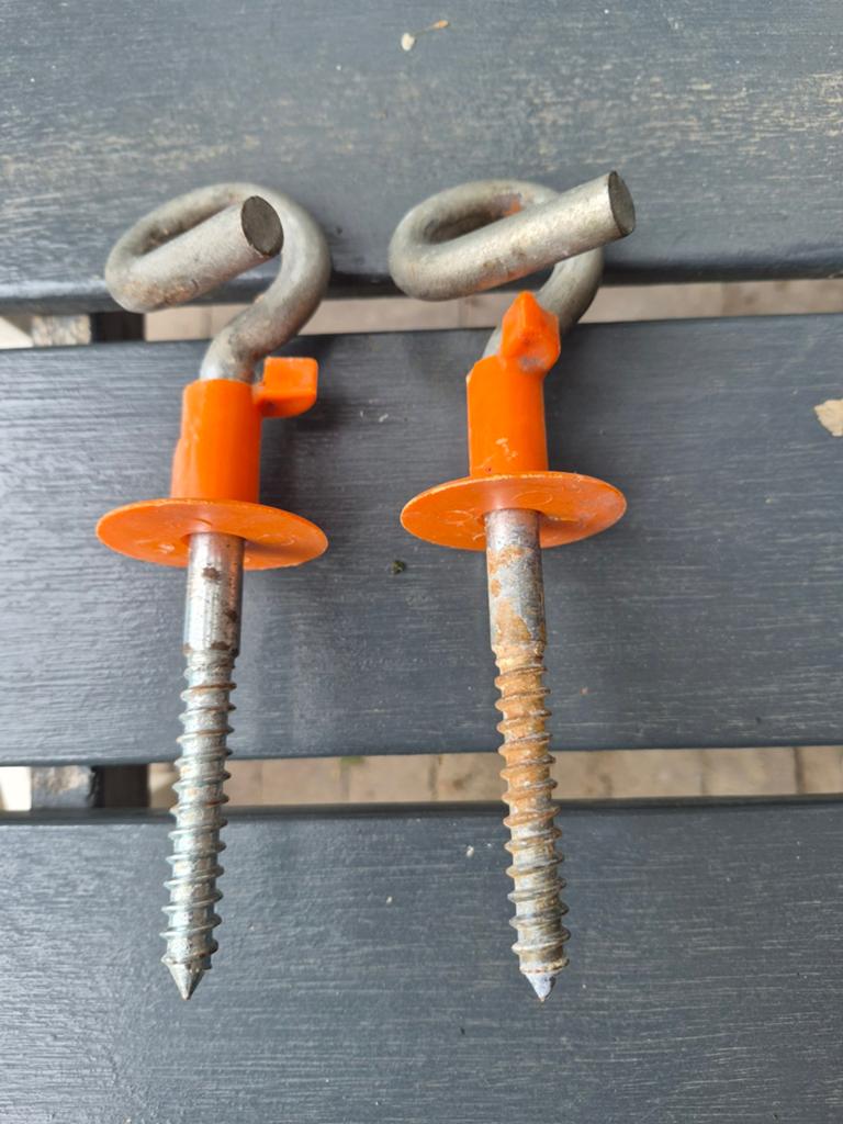 Schommelhaken: 1 set met beveiliging, 1 set gewoon, Ophalen of Verzenden, Gebruikt, Schommel