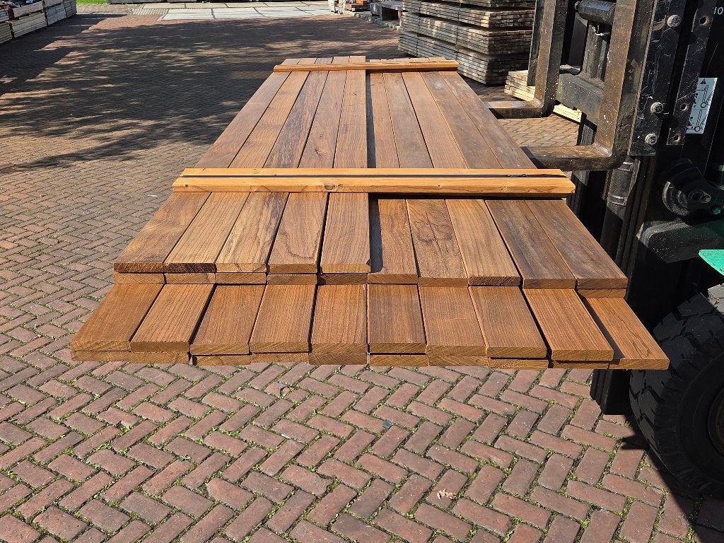 Hardhouten planken - geschaafd 1.8x9.0 cm - nr: HP175, Ophalen, Nieuw, 250 cm of meer, Planken