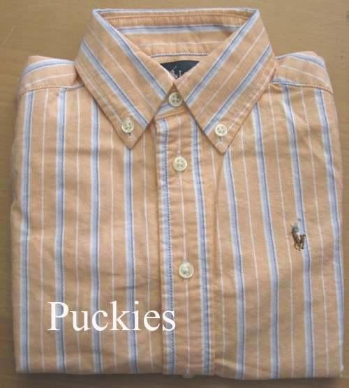 Maat 116 Lichtoranje Ralph Lauren overhemd NIEUW (9322) a, Overhemd of Blouse, Nieuw, Ophalen of Verzenden, Jongen