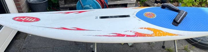 Tiga 254 legendarisch waveboard, Watersport en Boten, Windsurfen, 250 tot 300 cm, Gebruikt, Plank, Ophalen