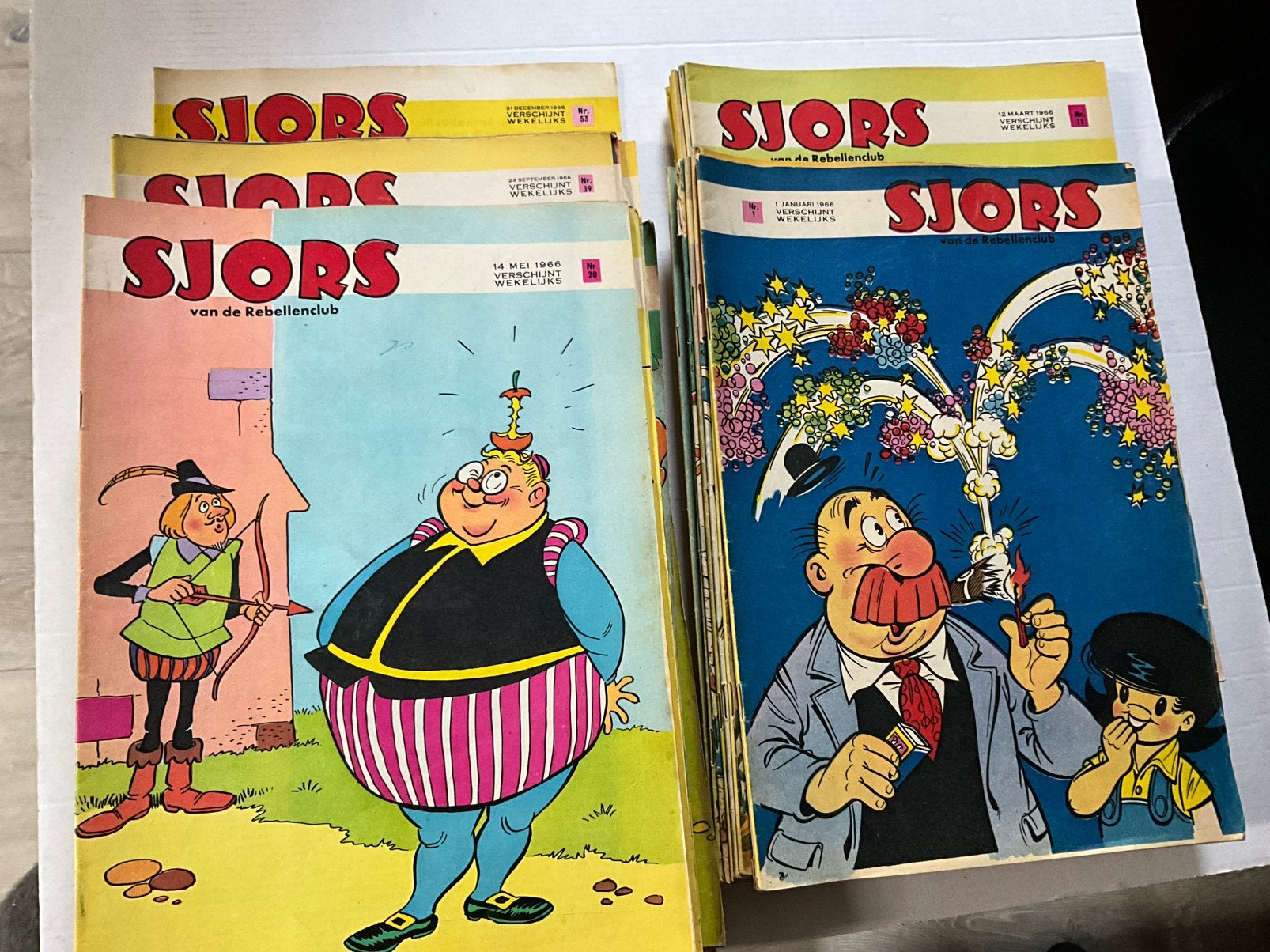Sjors weekblad 1966 compleet nrs 1 t/m 53 prachtig, Boeken, Complete serie of reeks, Ophalen, Zo goed als nieuw