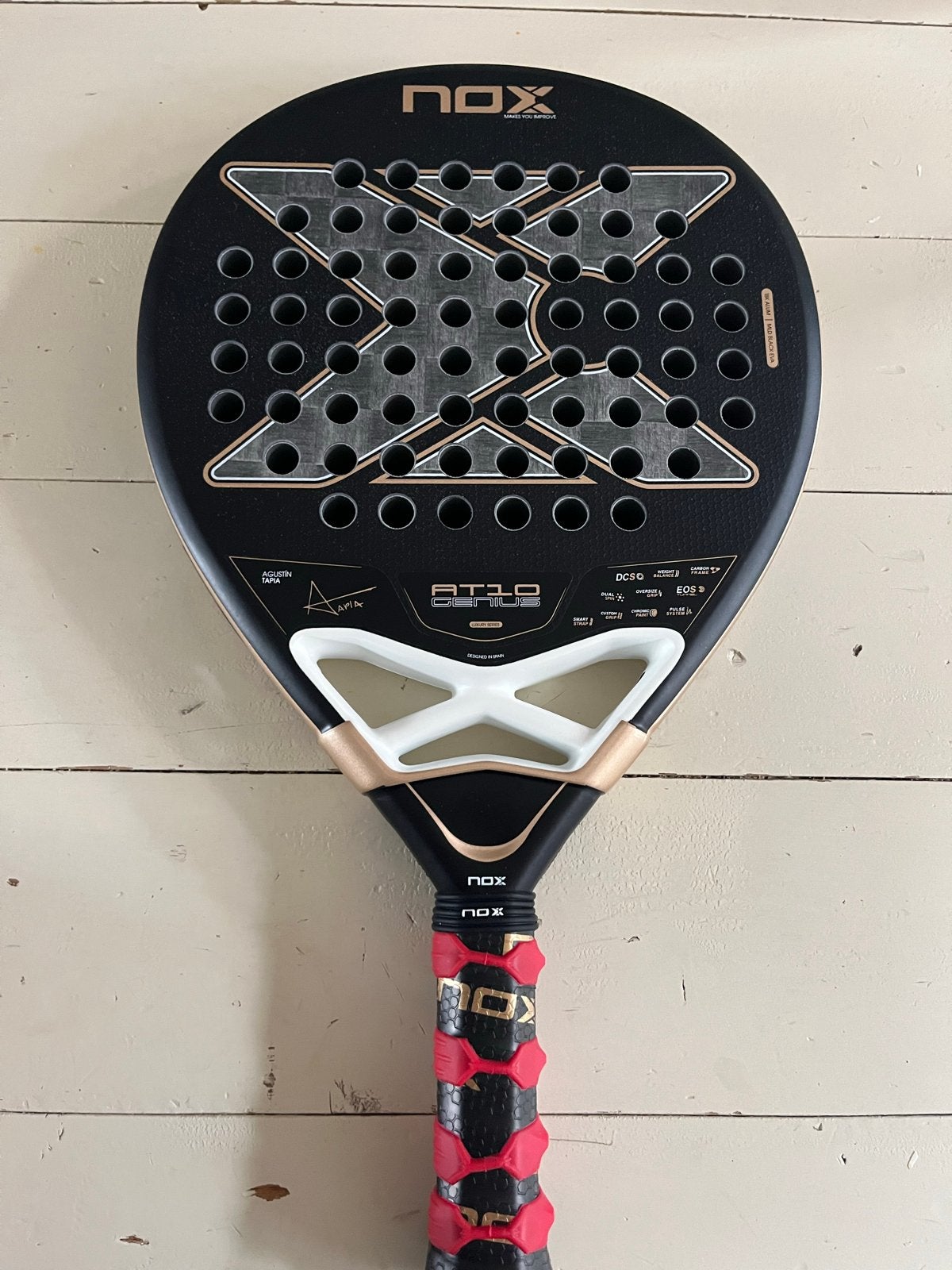 Nox AT10 Genius 18k Padelracket - nieuw!, Ophalen of Verzenden, Nieuw, Padelracket