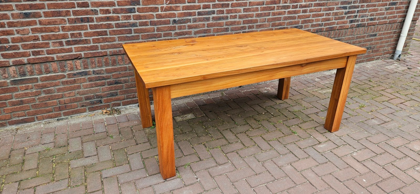 Robuuste houten eettafel 180x88x78cm, Huis en Inrichting, Tafels | Eettafels, Ophalen, Gebruikt, Robuust, Landelijk, Industrieel