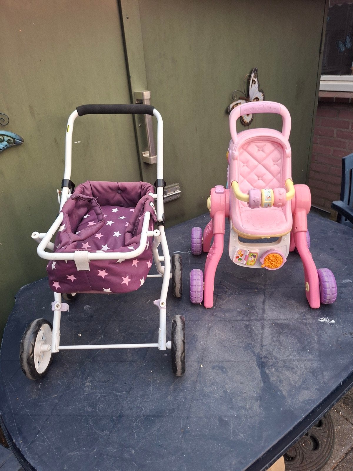 Poppenwagen en poppenstoel, Kinderen en Baby's, Speelgoed | Poppen, Ophalen, Gebruikt, Babypop