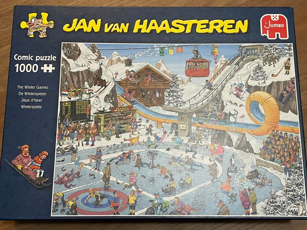 Jan van Haasteren de winterspelen 1000, Ophalen, 500 t/m 1500 stukjes, Zo goed als nieuw