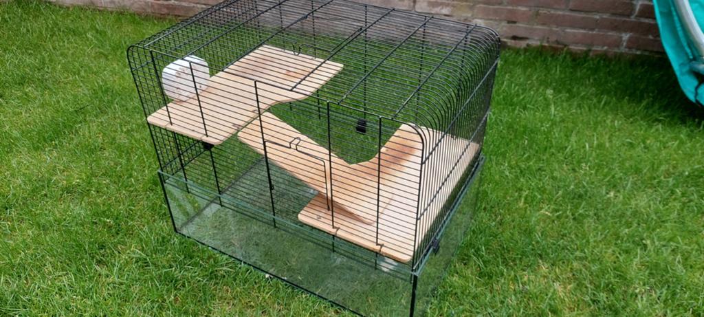 Hamster hok / kooi, Dieren en Toebehoren, Knaagdieren en Konijnen | Hokken en Kooien, Kooi, Gebruikt, Hamster, 75 tot 110 cm