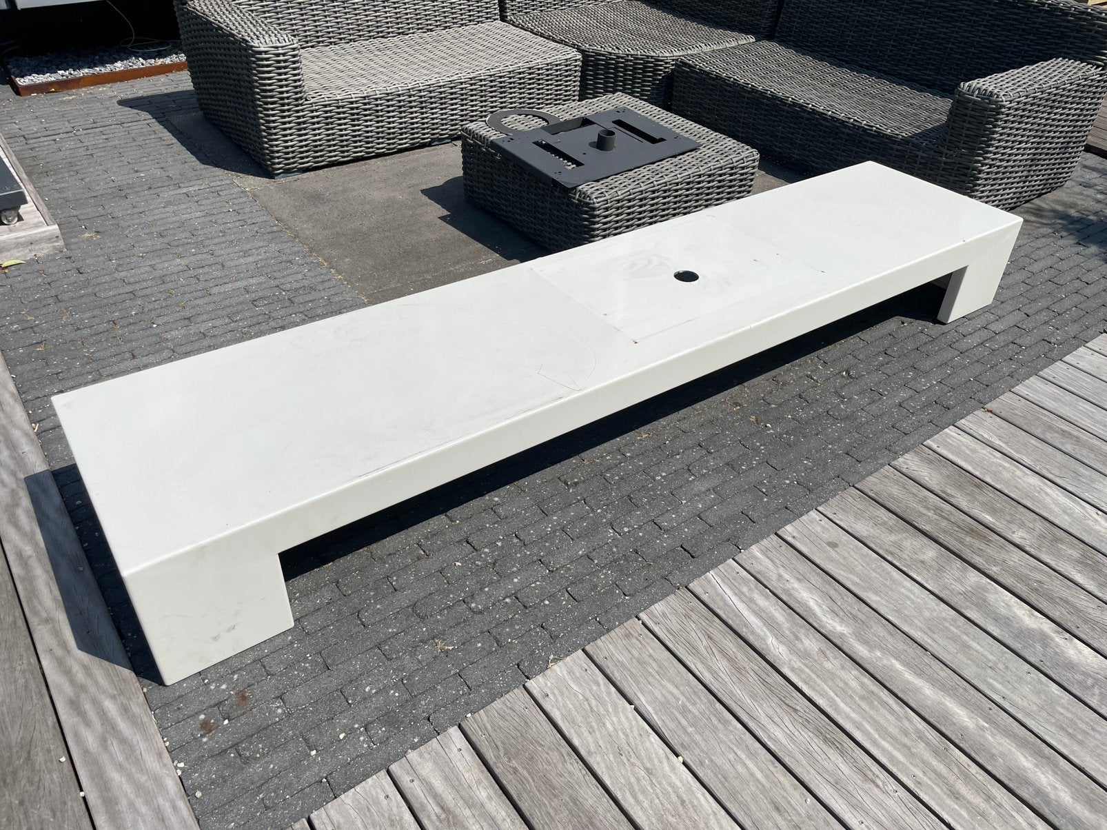 RVS design meubel, Huis en Inrichting, Haarden, Ophalen, Zo goed als nieuw, Vrijstaande haard, Houthaard