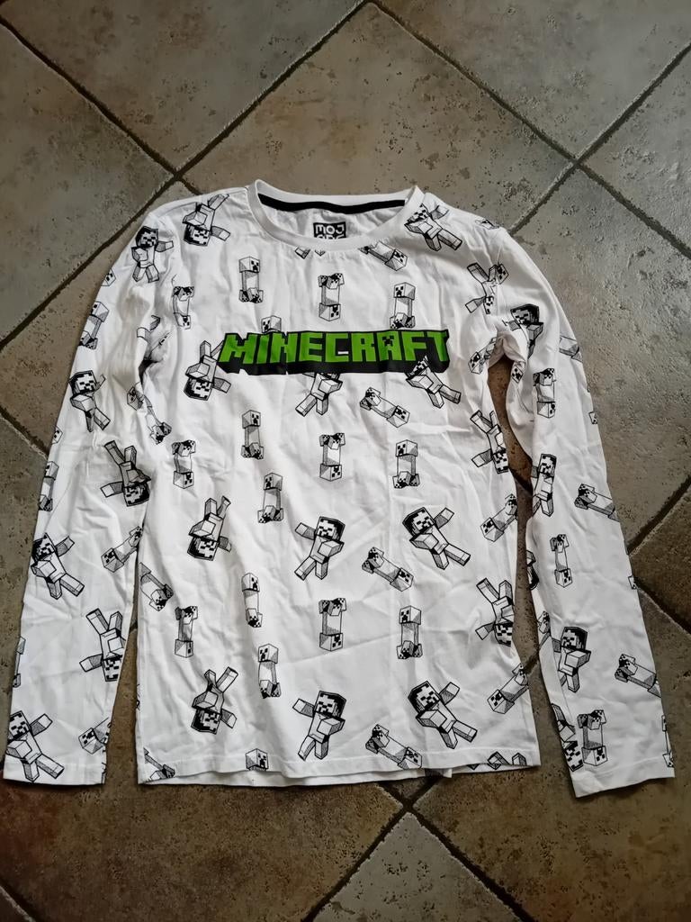 Minecraft longsleeve maat 176, Mojang, Ophalen of Verzenden, Zo goed als nieuw, Shirt of Longsleeve