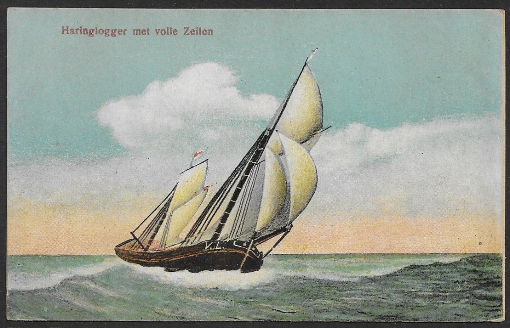 772 Haringlogger met volle Zeilen, Ophalen of Verzenden, Voor 1920, Ongelopen