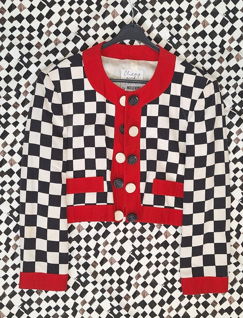 Moschino jasje 38/40, Maat 38/40 (M), Zo goed als nieuw, Rood, Moschino
