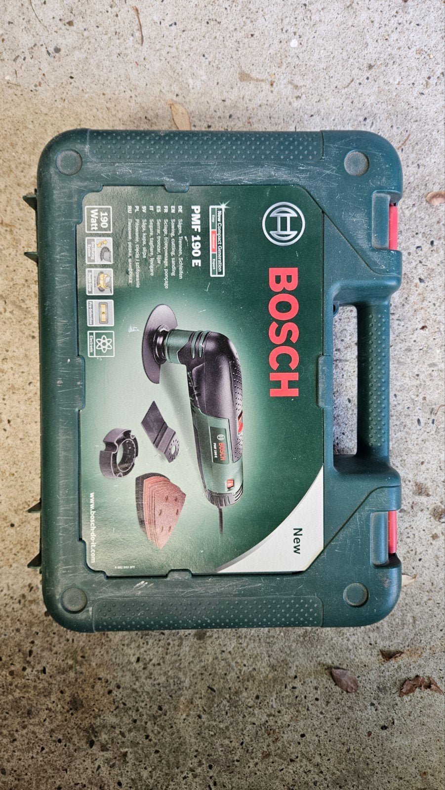 Bosch PMF 190 E Multitool met accessoires en koffer, Ophalen