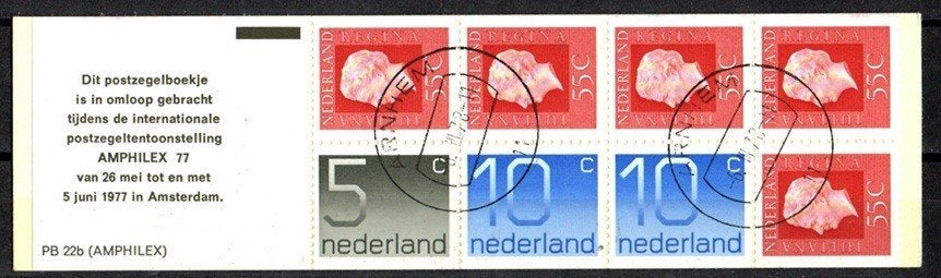 Nederland Postzegelboekjes nr. 22b gestempeld, Ophalen of Verzenden, Na 1940, Gestempeld