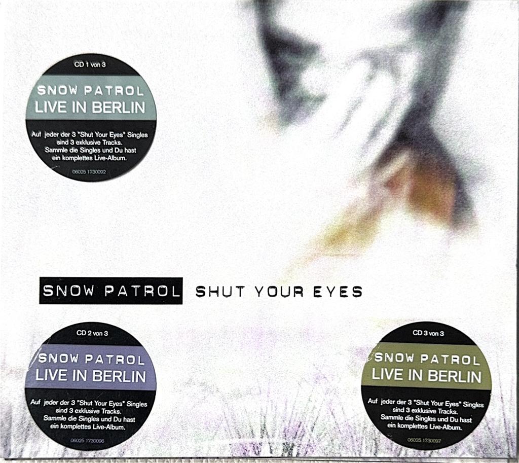 SNOW PATROL, Shut Your Eyes, 3 cd boxje, Zeldzaam, Verzenden, Zo goed als nieuw