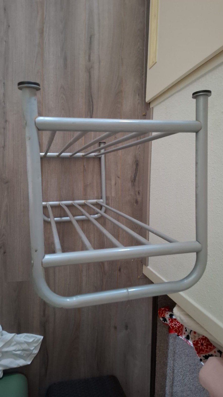 Metalen schoenenrekje - Grijs, Ophalen of Verzenden, Gebruikt