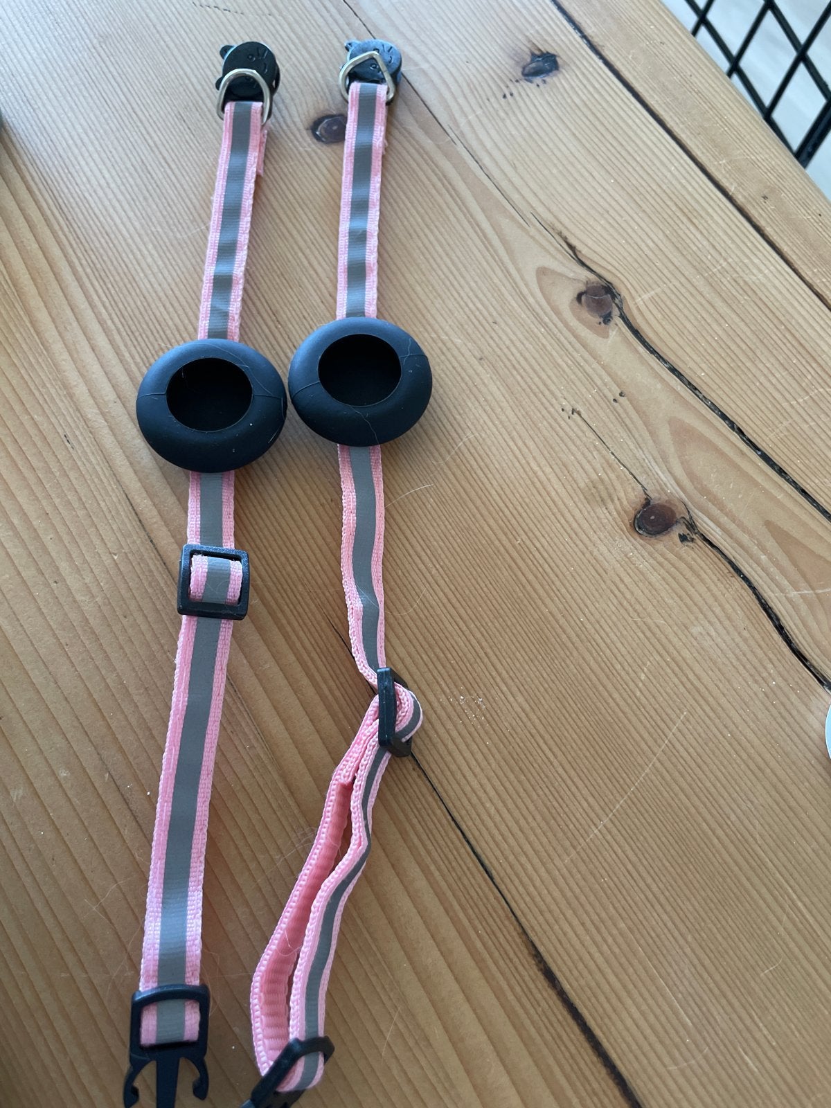 Reflecterende AirTag kattenhalsbanden – Set van 2 – Roze, Ophalen, Zo goed als nieuw