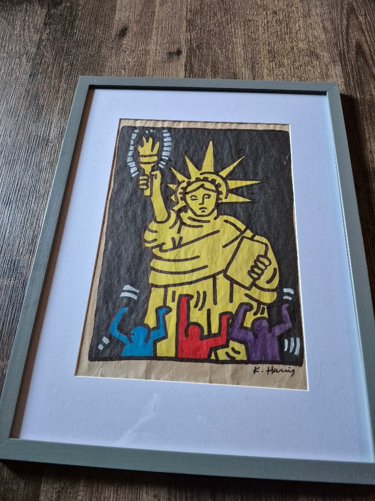 Keith Haring "julia gruen" keith haring foundation, Gesigneerd, Ophalen of Verzenden