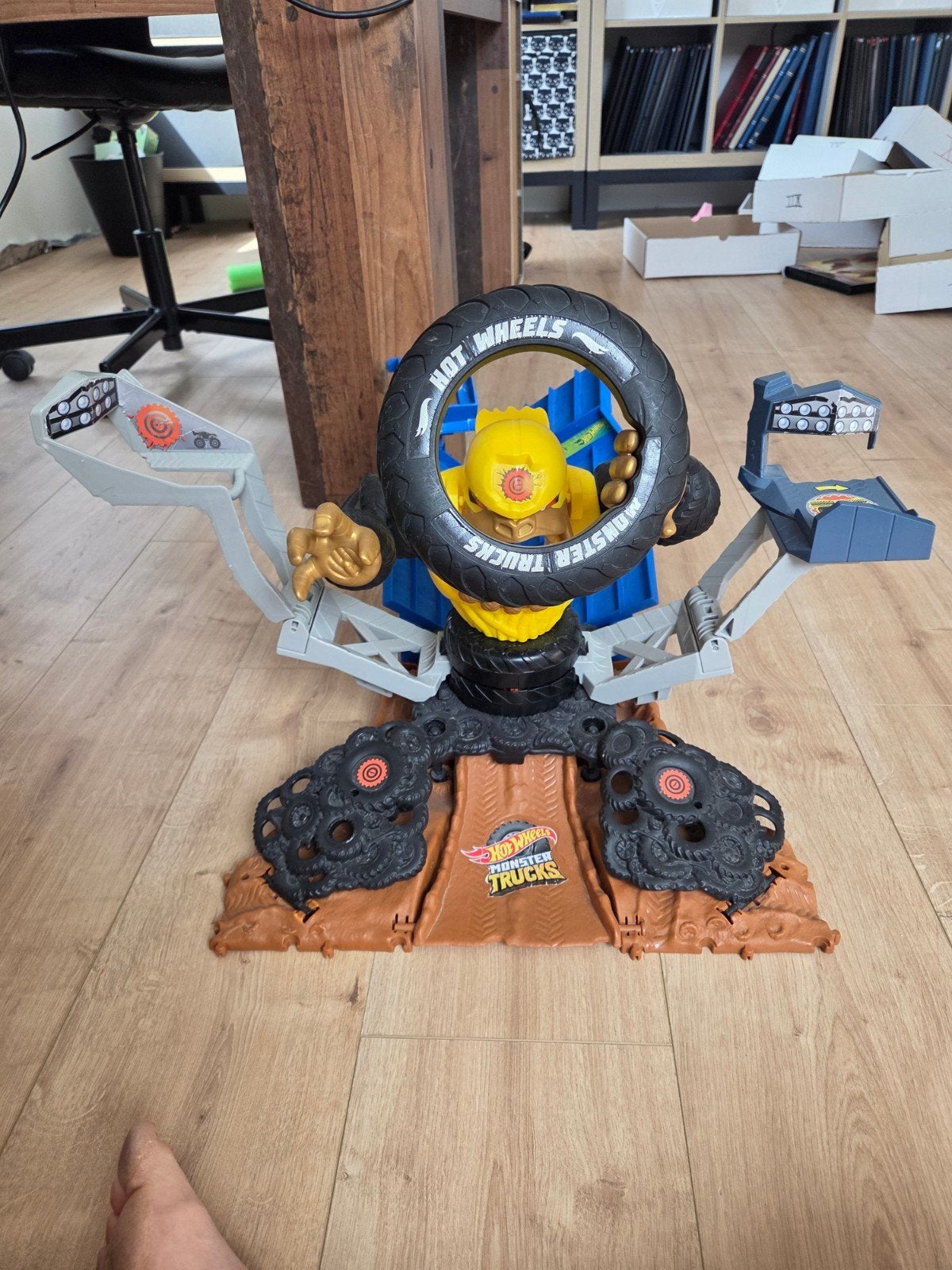 Hot Wheels Monster Trucks Gorilla Slam Speelset, Ophalen of Verzenden, Gebruikt