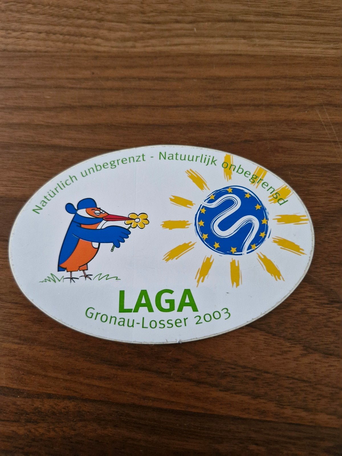 740 Sticker LAGA Gronau-Losser 2003 - Natuurlijk Onbegrensd, Ophalen of Verzenden, Zo goed als nieuw, Overige typen