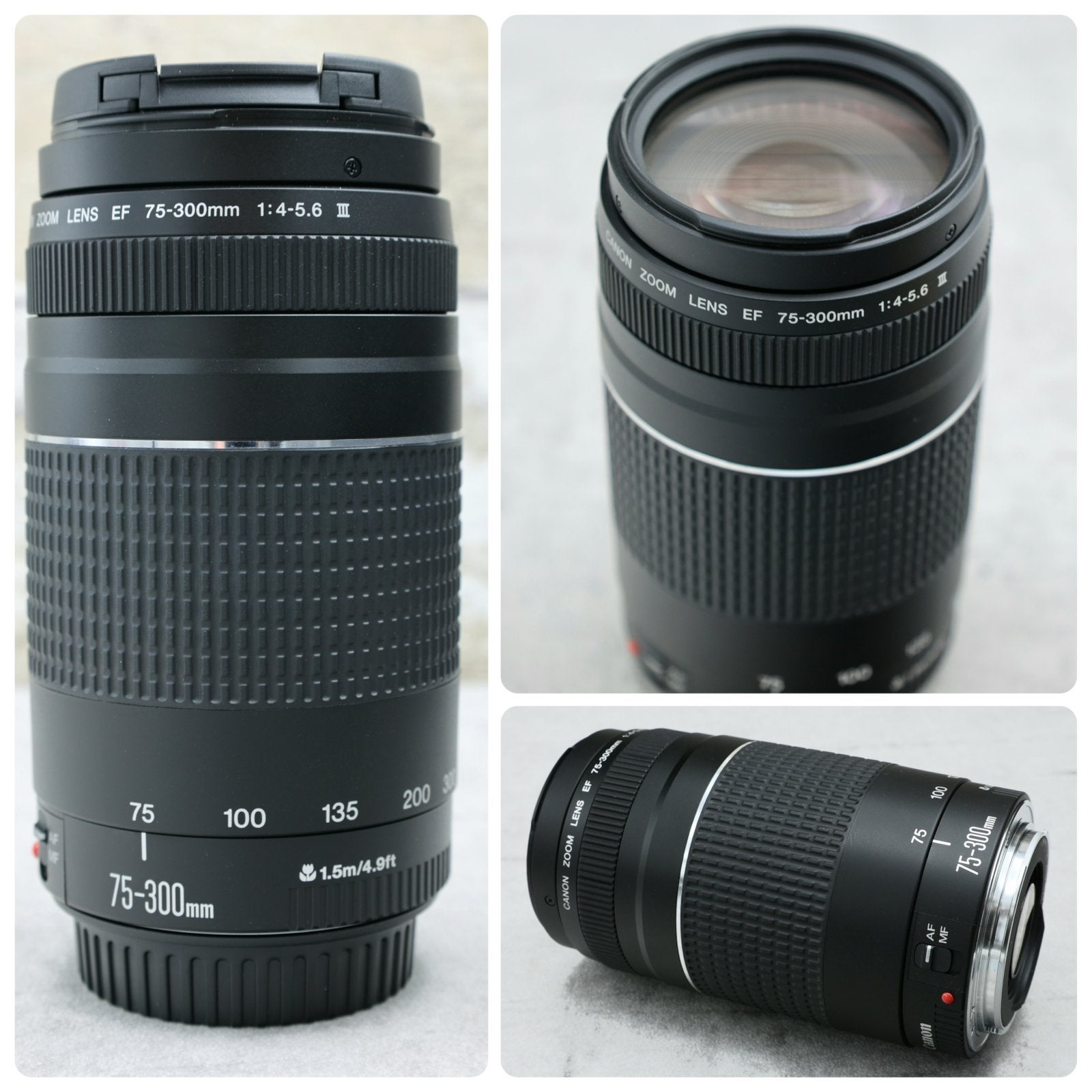 Canon EF 75-300 mm Telelens F4-5.6 MK III Zoomlens Autofocus, Canon, Zo goed als nieuw, Canon EF, Zoom