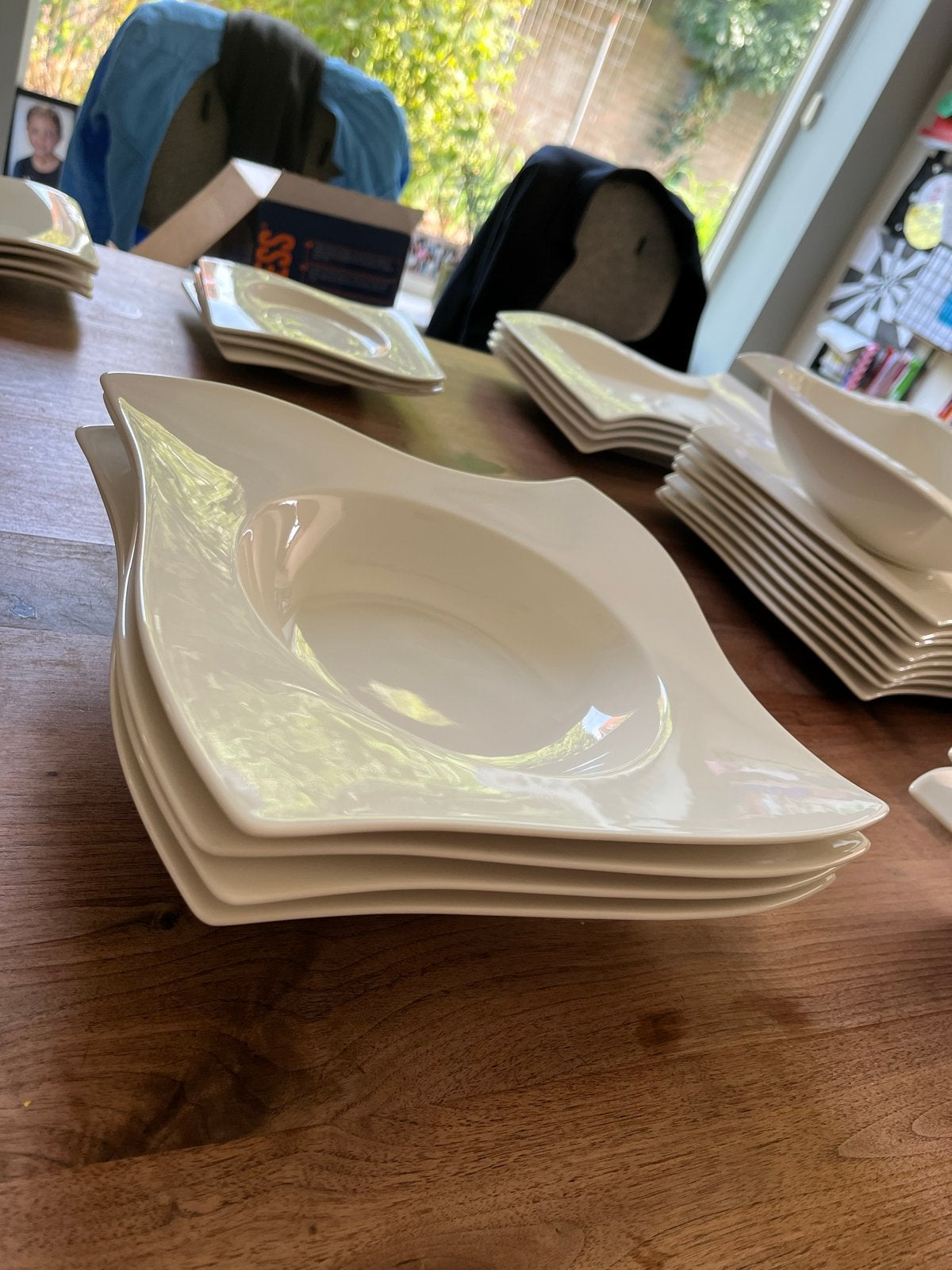 Villeroy & Boch NewWave 4 Pastaborden, Villeroy & Boch, Ophalen of Verzenden, Zo goed als nieuw, Bord(en)