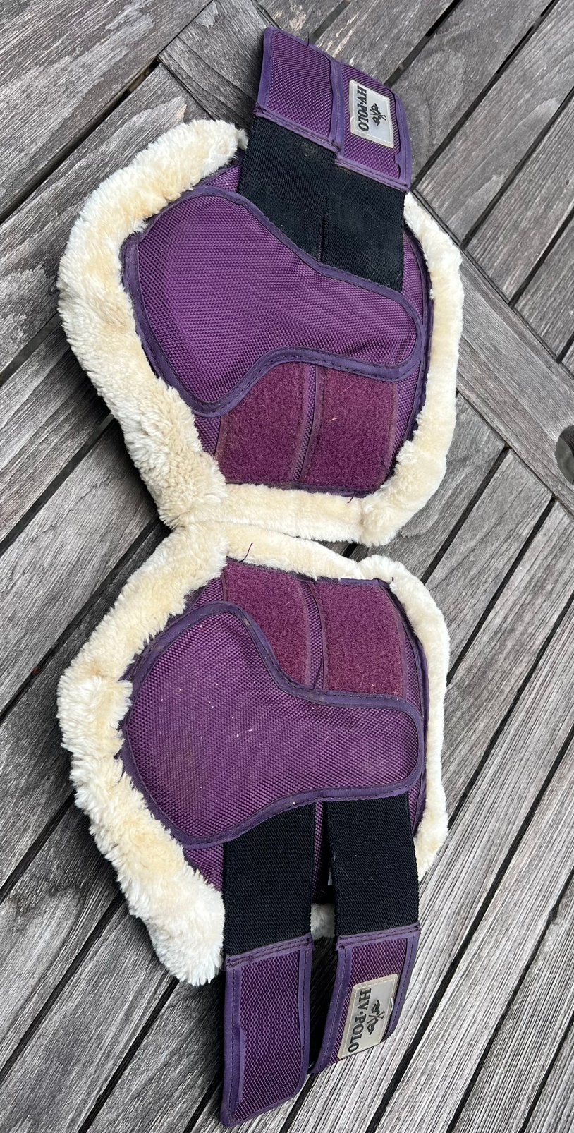 HV Polo beschermers met bont maat pony, Peesbeschermers, Ophalen of Verzenden, Gebruikt, Pony