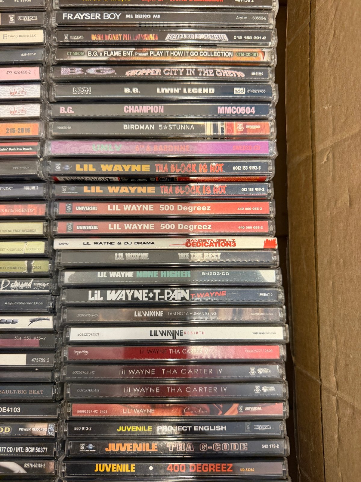 Grote collectie hiphop/rap CD's - Lil Wayne, 50 Cent, T.I., Cd's en Dvd's, Ophalen of Verzenden, Gebruikt, Album, Inclusief doosje