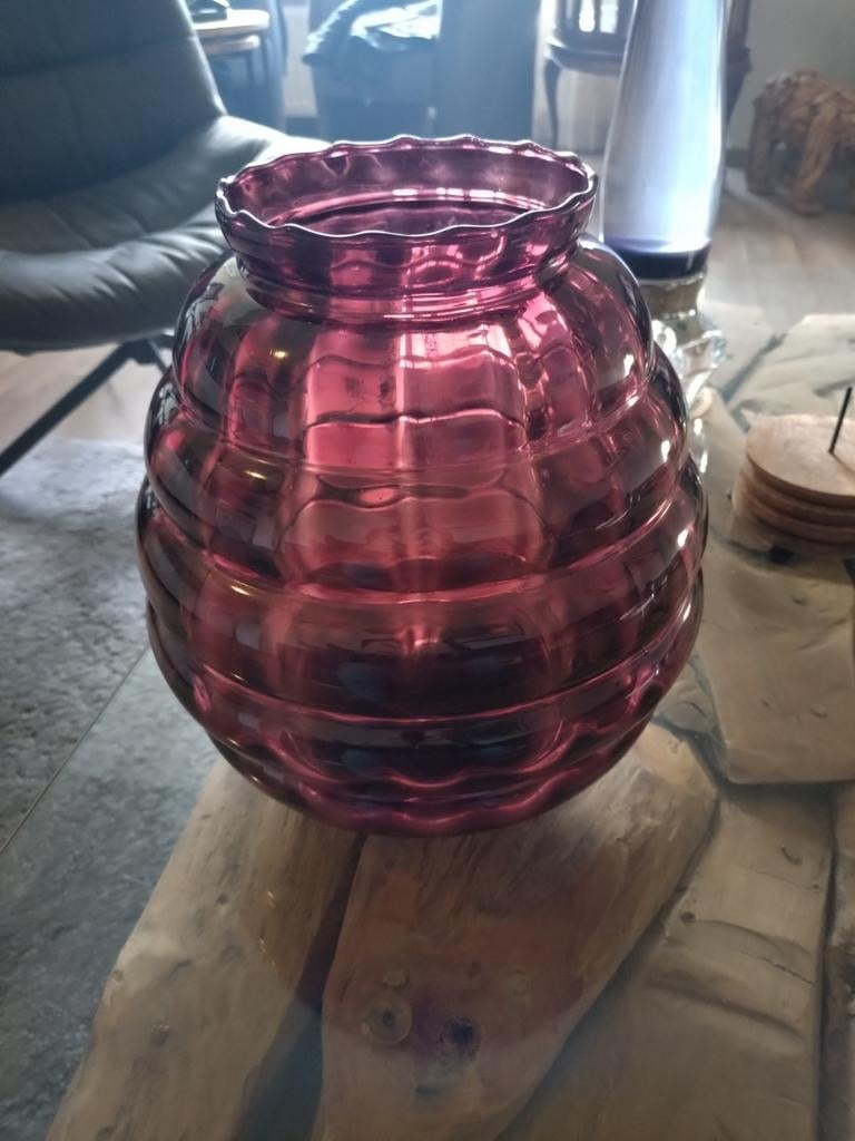 Leerdam, Overige kleuren, Ophalen of Verzenden, Minder dan 50 cm, Glas