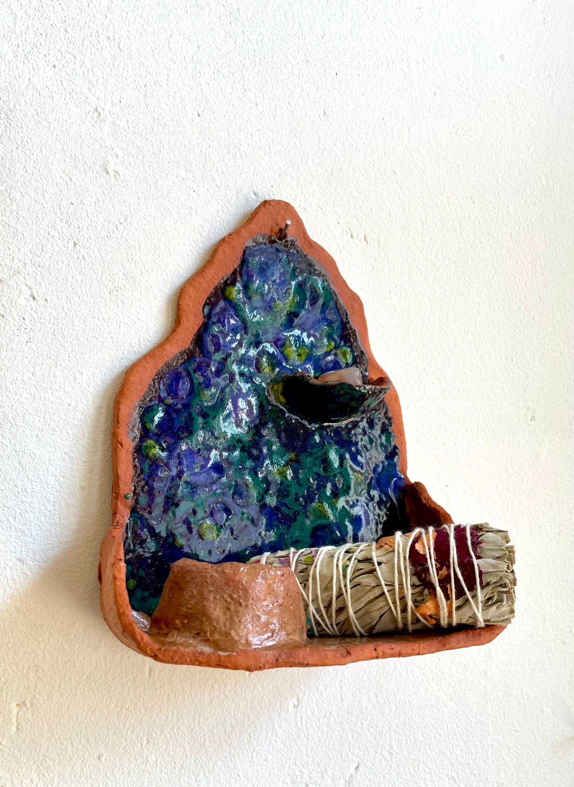 Wandaltaartje keramiek, Ophalen of Verzenden, Nieuw, Blauw
