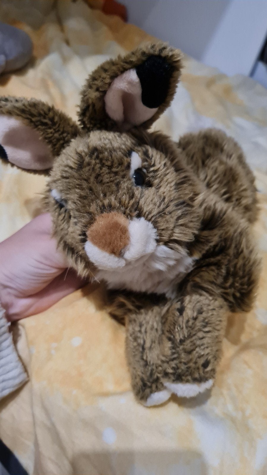 Schattige bruine pluche konijn knuffel WWF, Ophalen, Overige merken, Overige karakters, Konijn