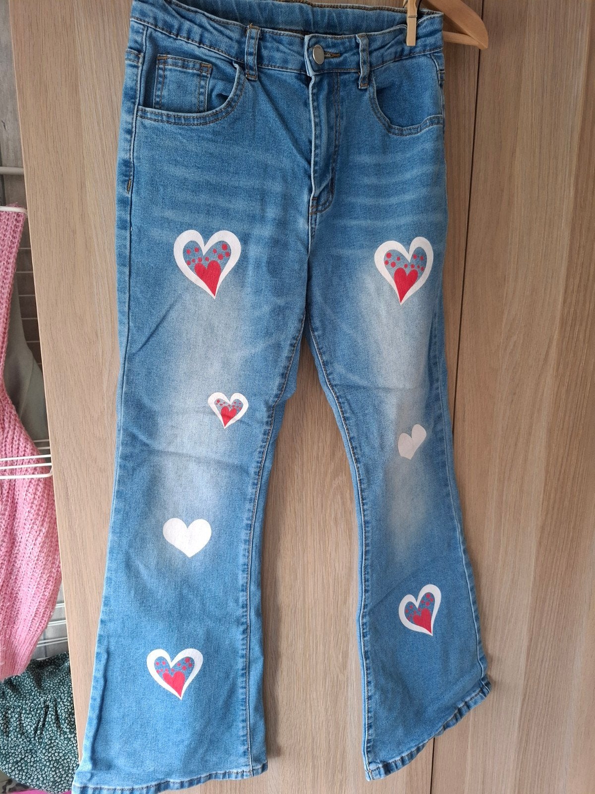 Flair spijkerbroek maat 152/158, Ophalen of Verzenden, Zo goed als nieuw, Meisje, Broek
