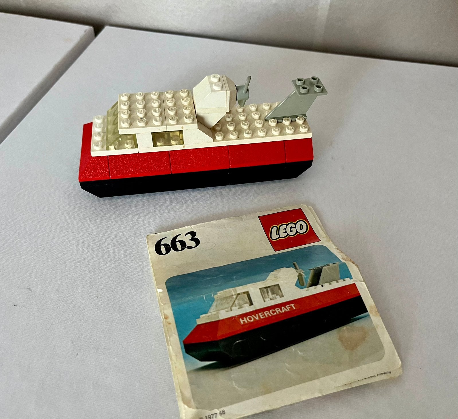 663 vintage Lego hovercraft, Verzenden, Gebruikt