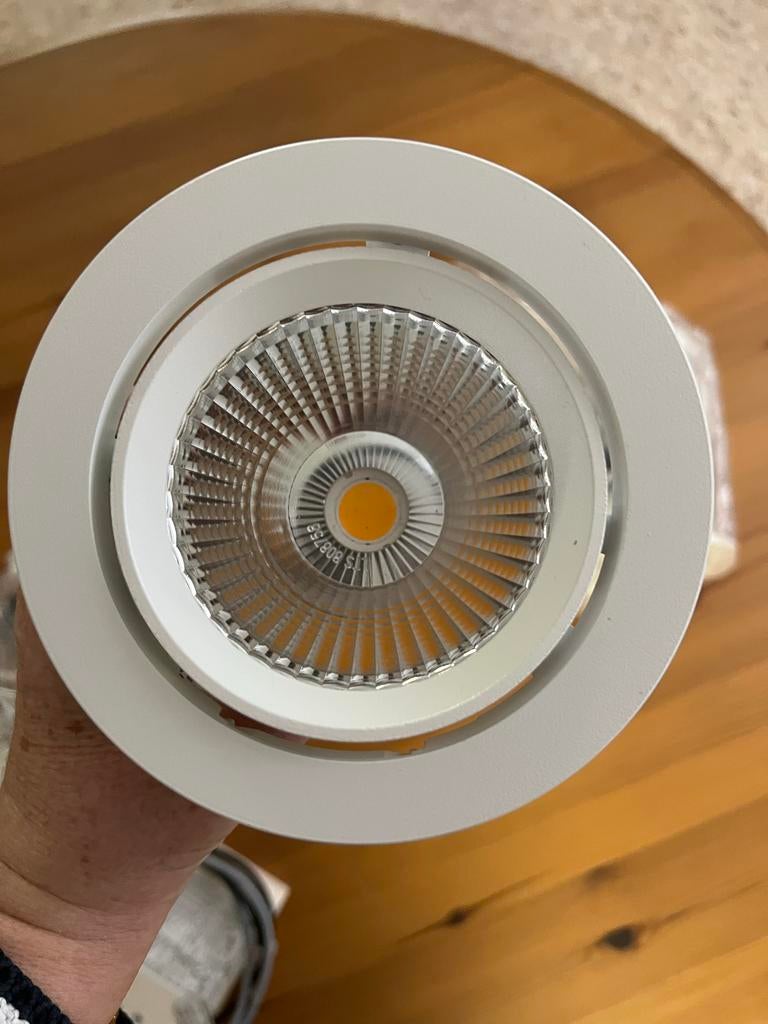 4x LTS Inbouw LED Spots 2700K met Trafo - Wit, Metaal of Aluminium, Nieuw, Ophalen of Verzenden, Led