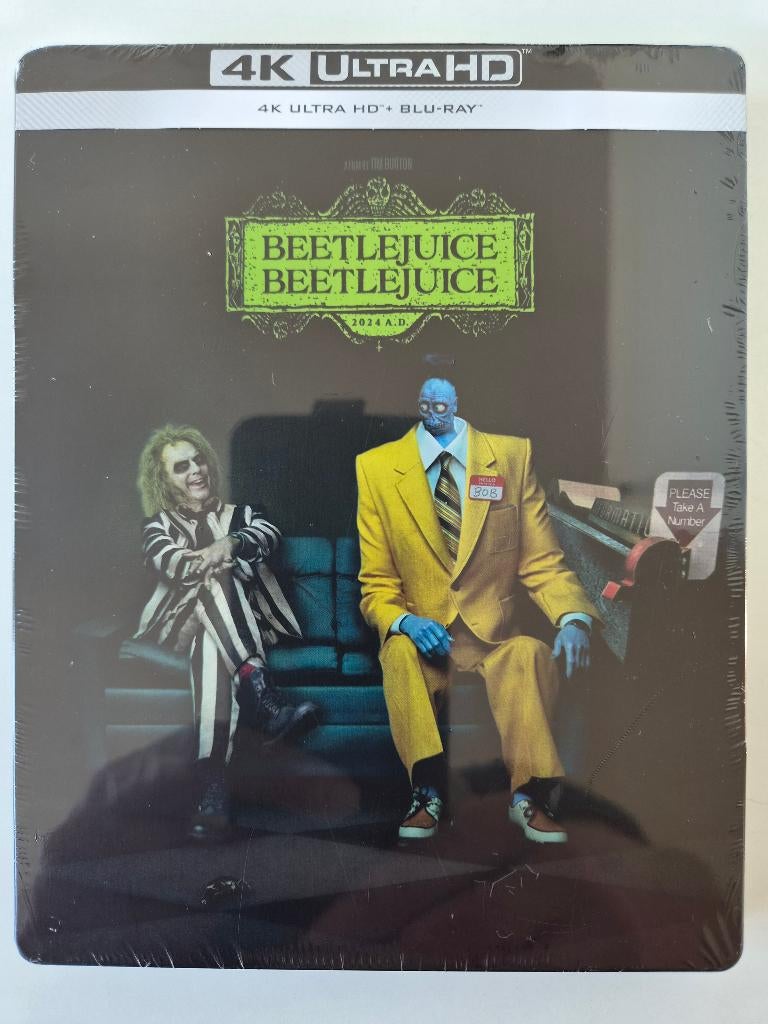 Beetlejuice Beetlejuice 2024 A.D. - 4K UHD BD, Ophalen of Verzenden, Nieuw in verpakking, Horror