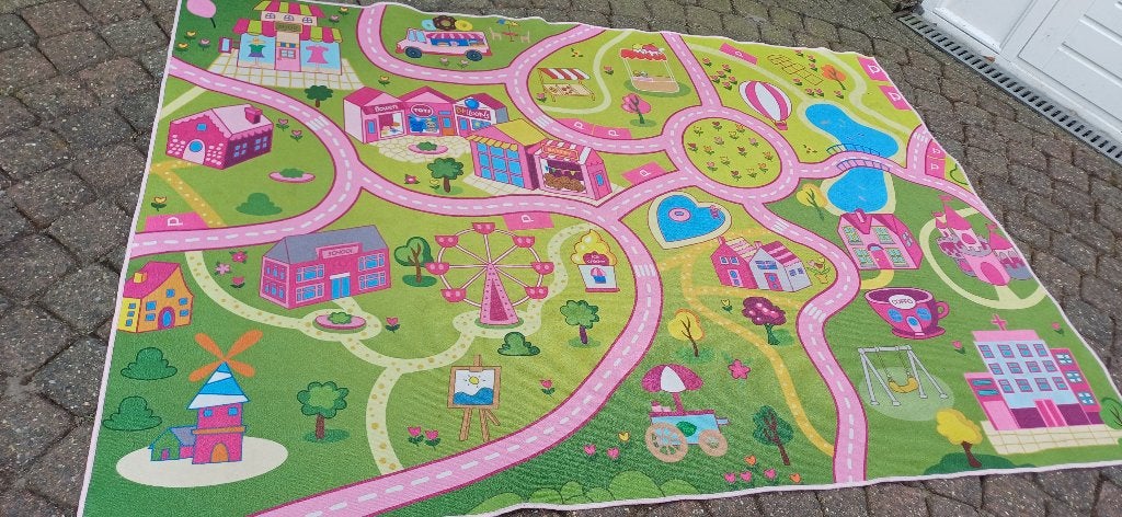 Ontzettend vrolijk gekleurd speel kleed., Ophalen of Verzenden, Kleed of Kussen