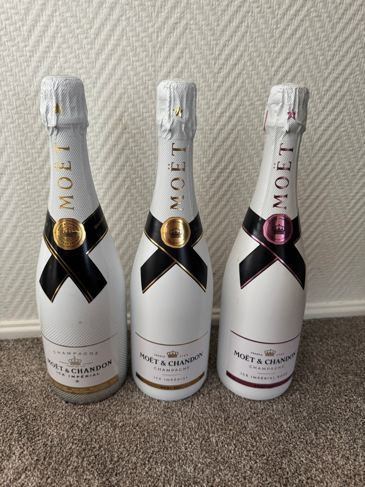 Moët & Chandon Ice Impérial Rosé en Brut 0,75cl, Ophalen of Verzenden, Nieuw, Frankrijk, Champagne