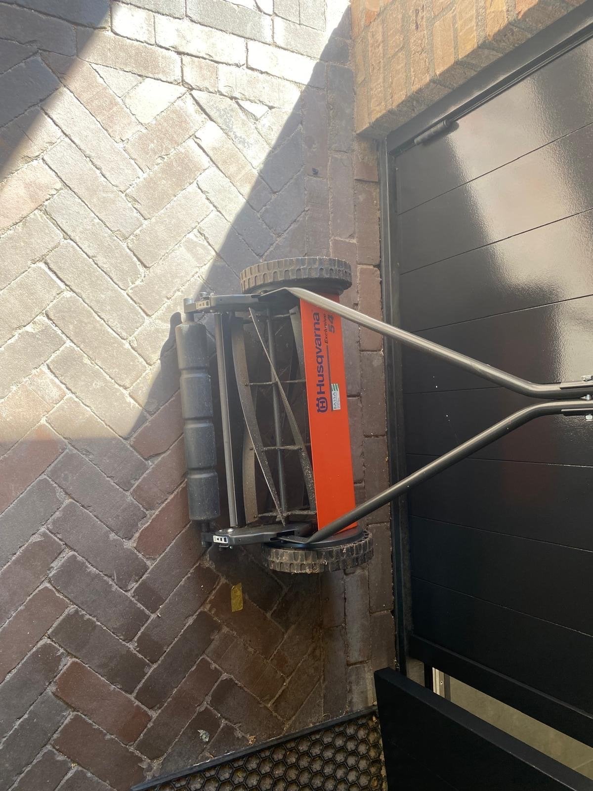 Husqvarna Exclusive 54 Gazon Duwmaaier met Opvangbak, Ophalen, Gebruikt, Handgrasmaaier, Opvangzak