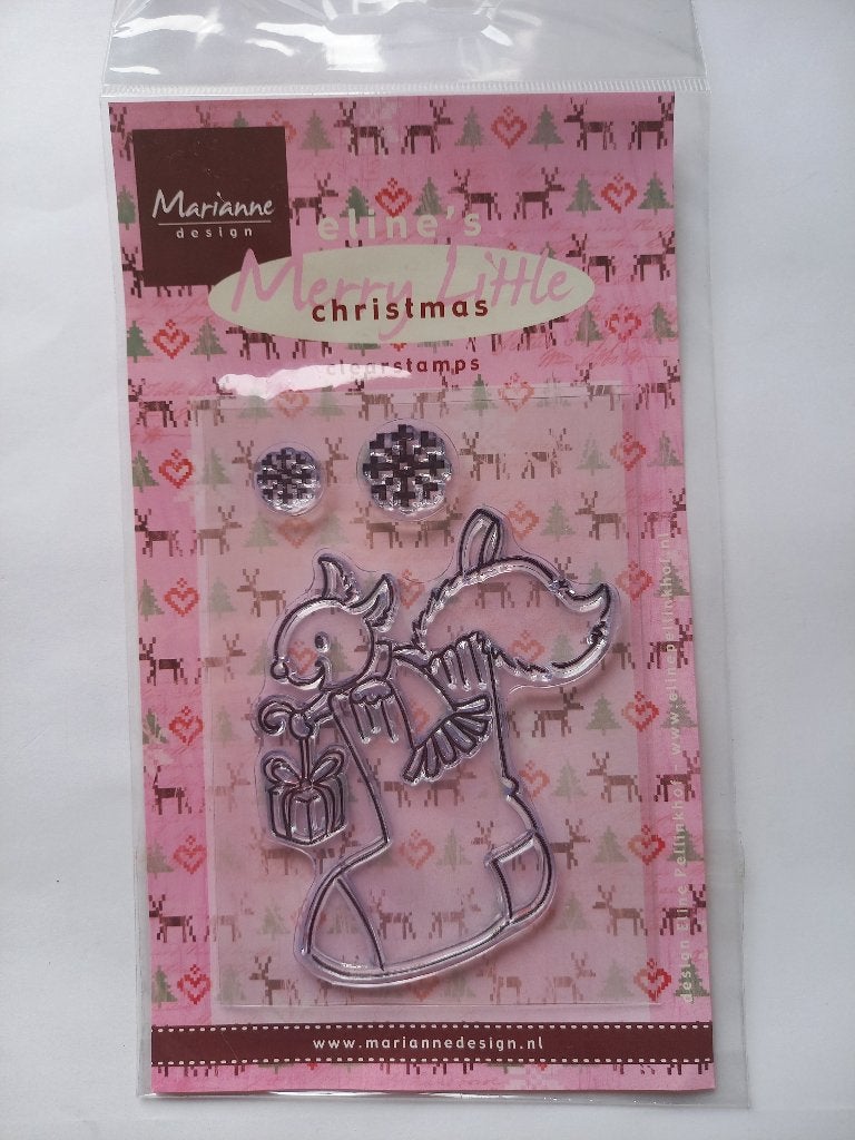 Stempel Marianne Design : Eline's Christmas EC 0137 - kerst, Verzenden, Nieuw, Clearstamp