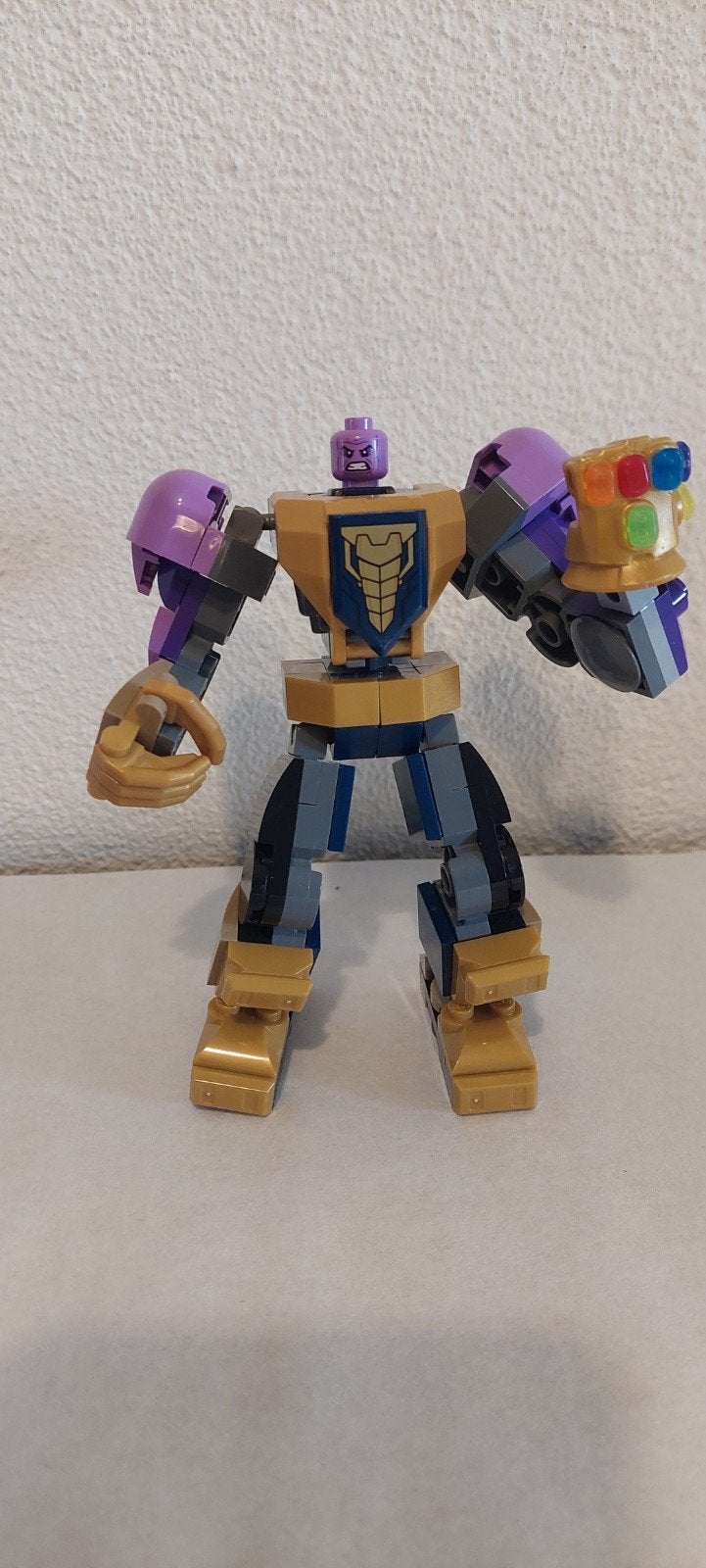 LEGO Marvel Thanos Mech met Infinity Gauntlet, Ophalen of Verzenden, Zo goed als nieuw