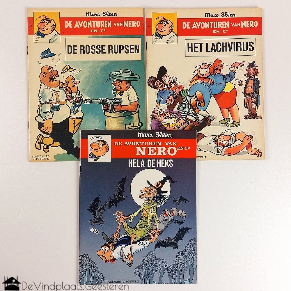 Avonturen van Nero 1e druk - 3 uitgaves, Boeken, Marc Sleen, Ophalen of Verzenden, Zo goed als nieuw, Meerdere stripboeken