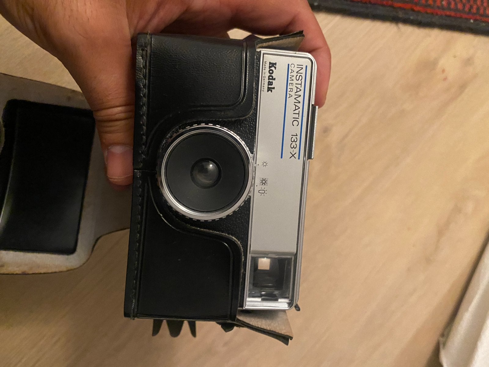 Kodak Instamatic 133-X Camera met hoesje, Ophalen of Verzenden, Gebruikt, Compact, Kodak
