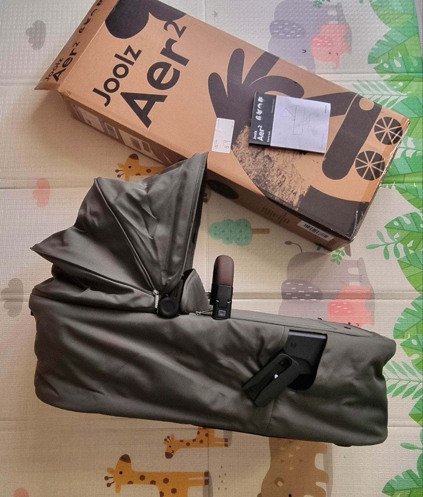 Joolz Aer² Carrycot – Forest Green | Like New + Box & Warran, Nieuw, Ophalen of Verzenden, Met reiswieg, Kinderwagen