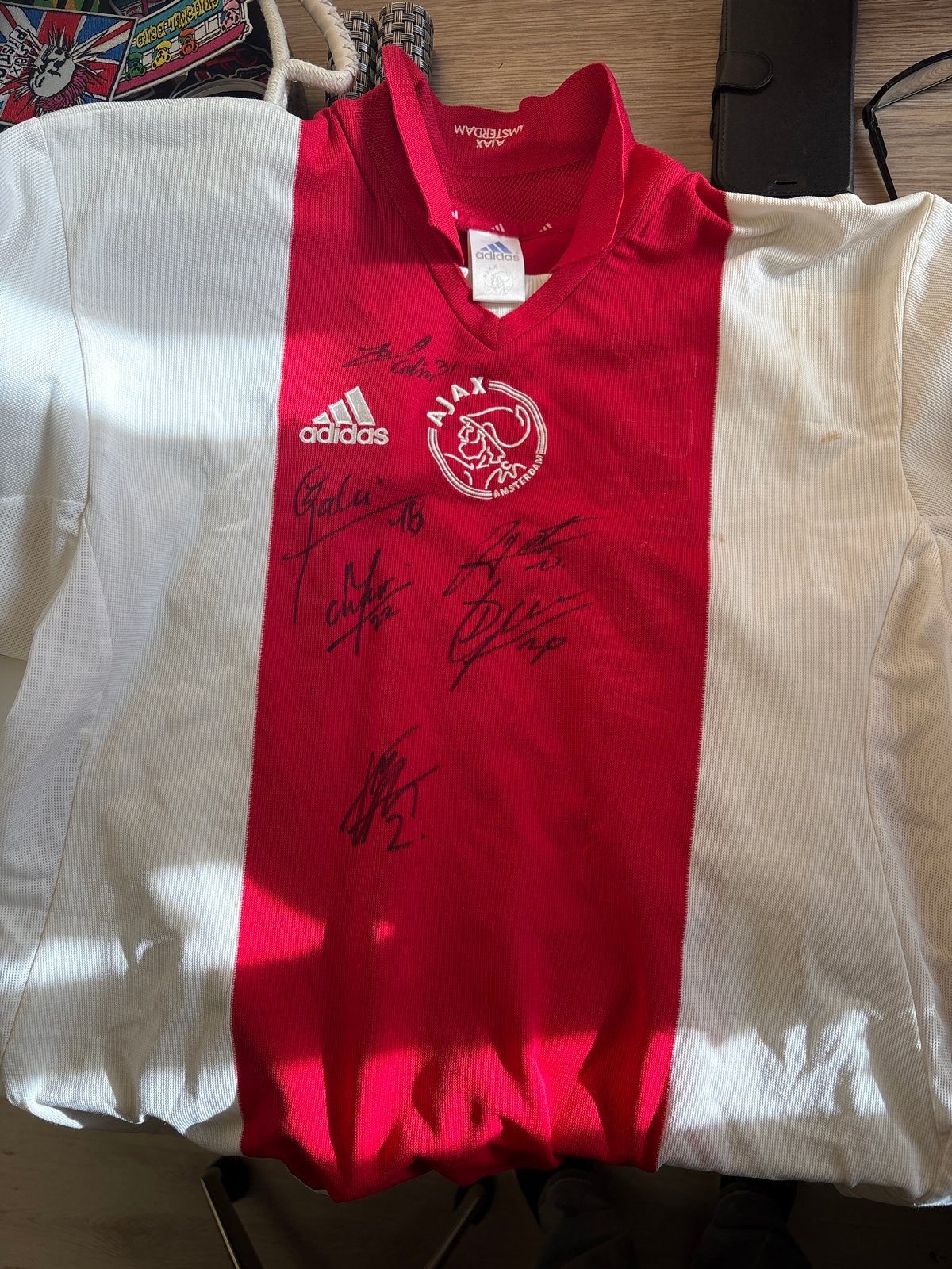 Gesigneerd Ajax Thuisshirt - Uniek Collectors Item, Overige maten, Ophalen of Verzenden, Zo goed als nieuw, Voetbal